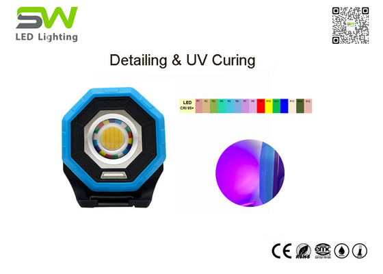 2つ紫外線治癒ライトが付いている色のマッチのための1つの高い発電CRI 95 LED車詳述ライトに付き