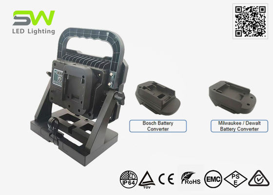 ポータブル18V Ryobi Dewalt バッテリー駆動作業用投光器 50W 5000ルーメン