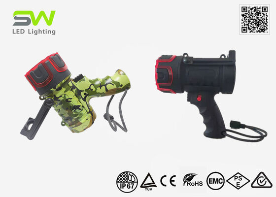 コンパクト1000ルーメン充電式フローティングマリンスポットライト、吊り下げフック付き