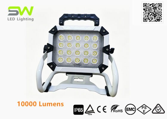 現場救助のための再充電可能な 10000 ルーメン IP65 携帯用 LED 洪水ライト
