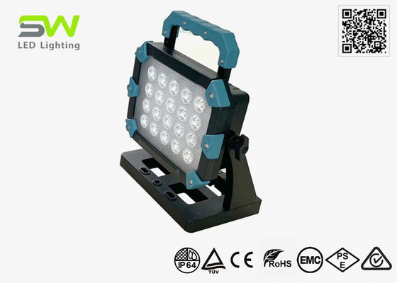 高功率60W LED 手作業ライト 三脚 搭載 18V 電動工具 バッテリー